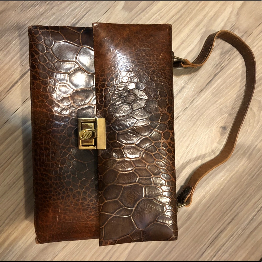 Vintage Crocodile Leather Bag